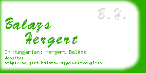 balazs hergert business card